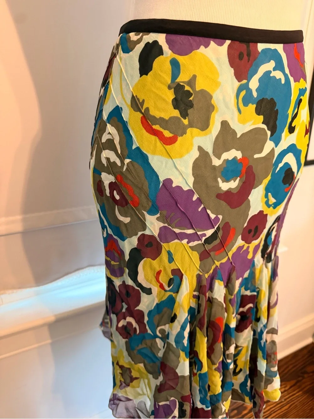 Ideology Multi-Color Floral Circle Skirt